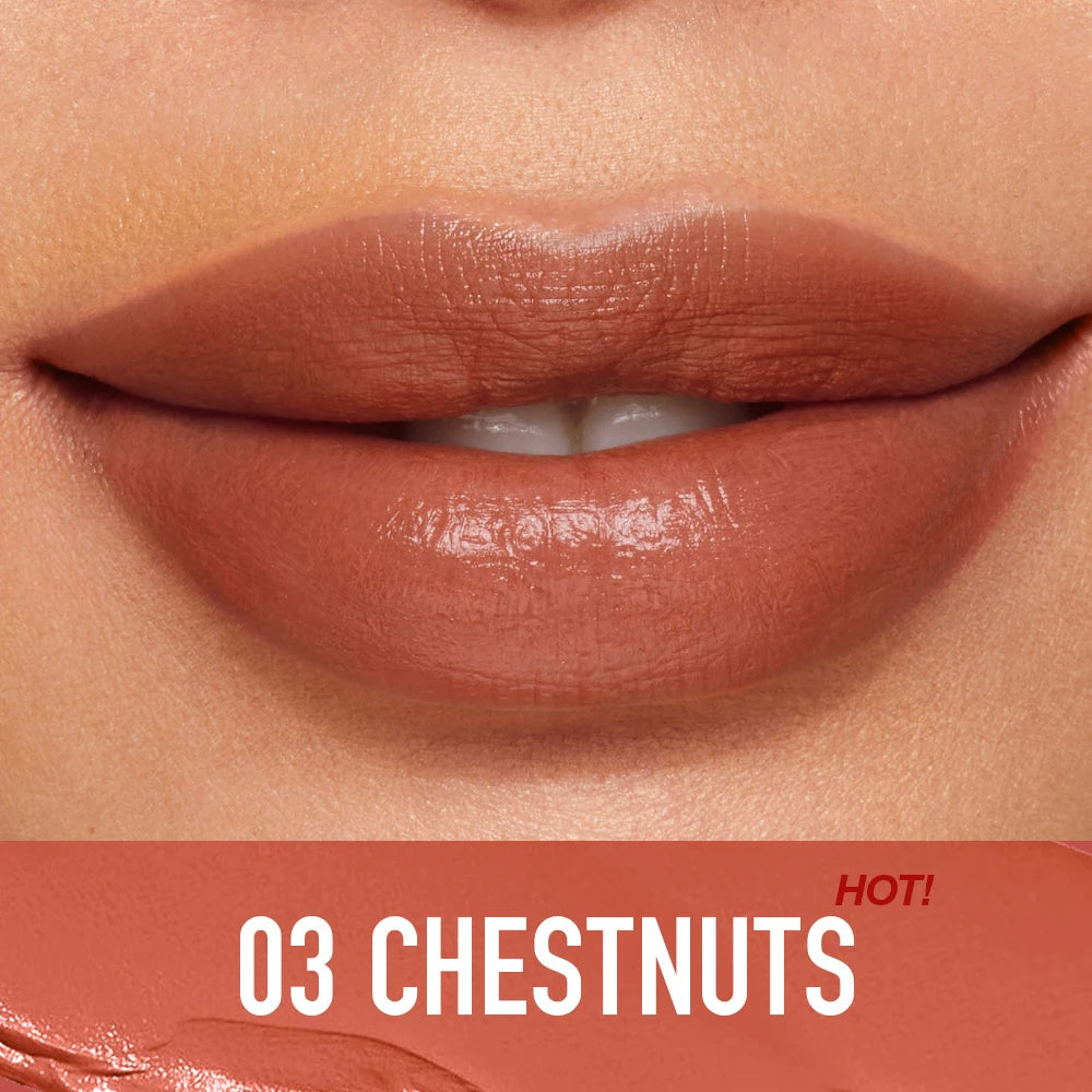 O.TWO.O Lipstick Lip Tint Moisturizing Nourishing Glow Lightweight Smooth Non-Sticky Refreshing Red High-shine Lipstick Makeup Pure Ember