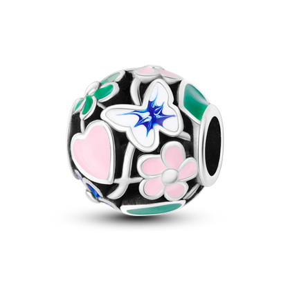 925 Sterling Silver Charms Beads Butterfly Clover Pendant