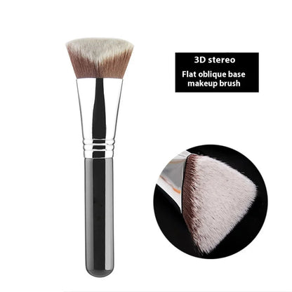 Large Angled Kabuki Foundation Brush Triangle Vegan Makeup Tool For Powder Foundation Concealer Blending And Coverage Pure Ember