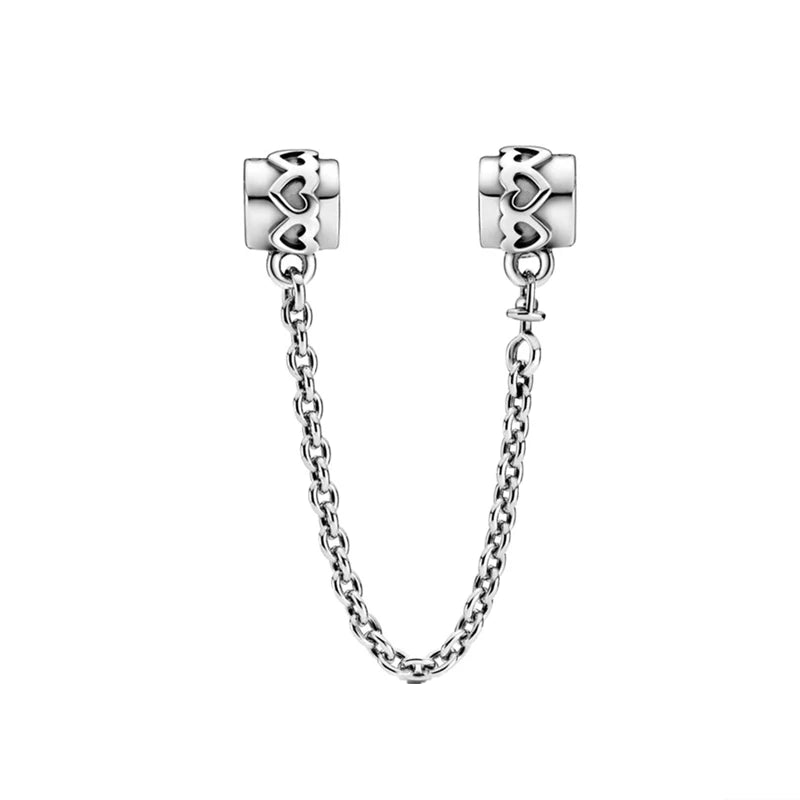 Sparkling Herbarium Cluster Round Charm Safety Chain Pure Ember