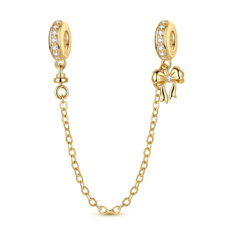 Gold Series DIY Charms Beads Inlaid Zirconium Sun Leopard Pendants Pure Ember