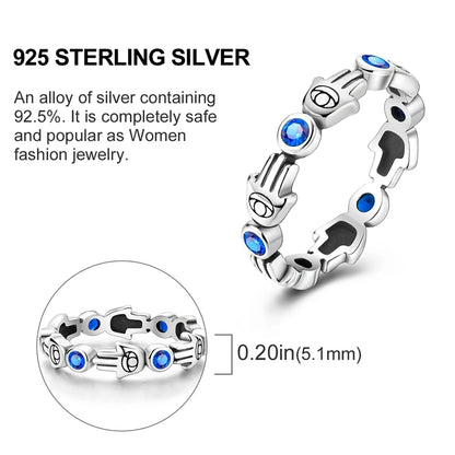 Women's Rings 925 Sterling Silver Luxury Stackable Ring Original Design