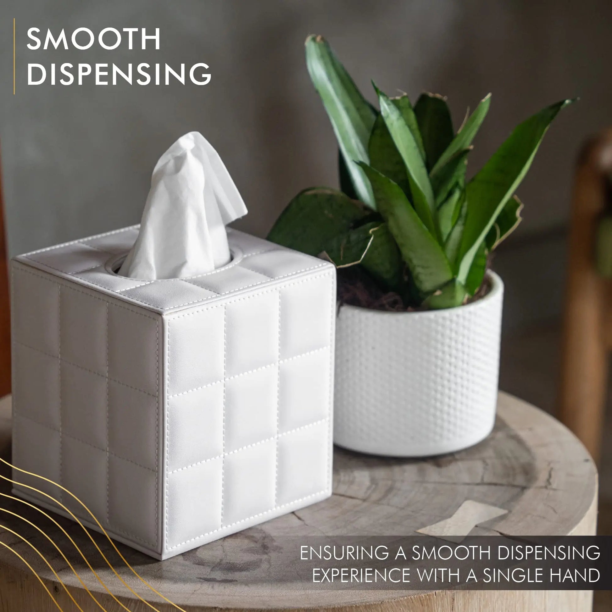 Modern Tissue Box Holder Square, Napkin Holder