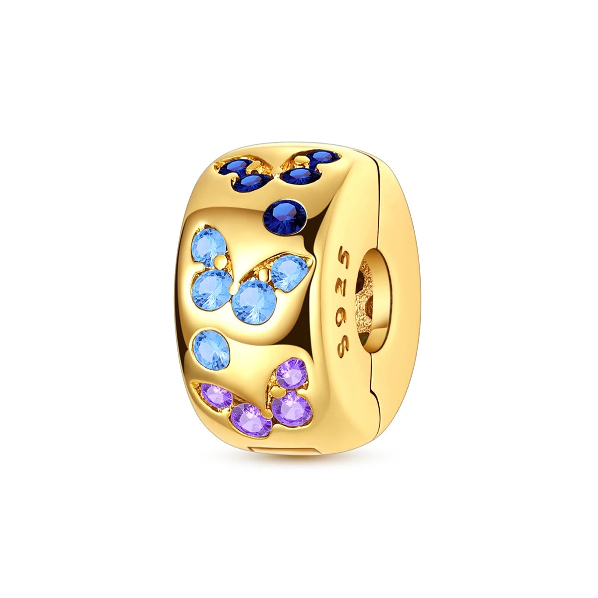 Gold Series DIY Charms Beads Inlaid Zirconium Sun Leopard Pendants Pure Ember