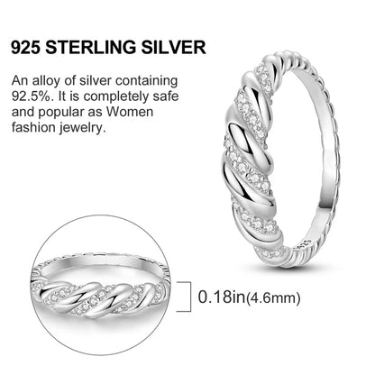 925 Sterling Silver Butterfly Firefly Love Rings Original Design Colored Zircon Finger Rings Pure Ember