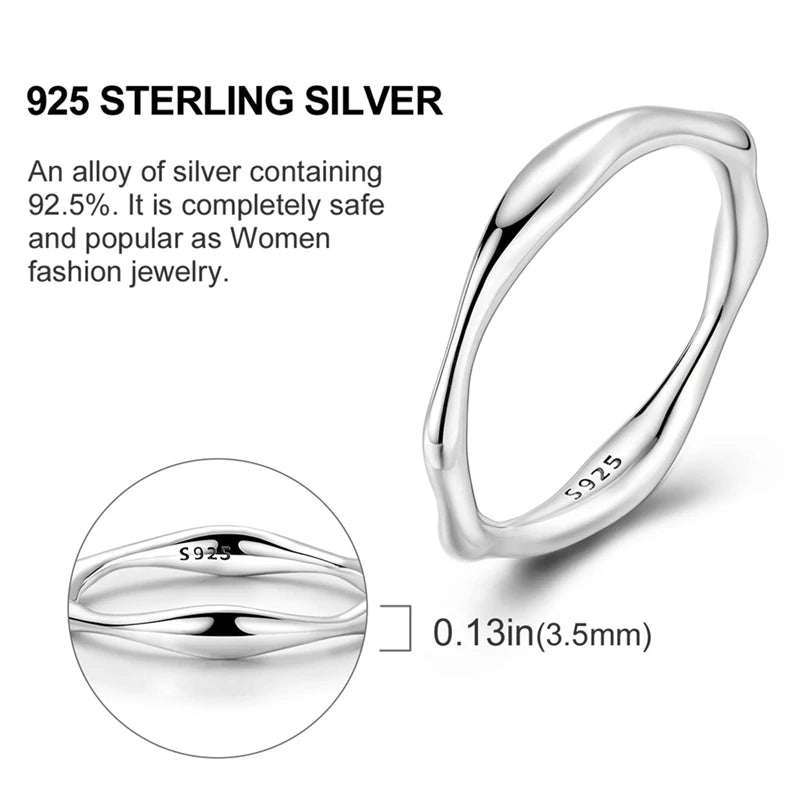 925 Sterling Silver Infinite Love Ring Original Luxury Design Zircon