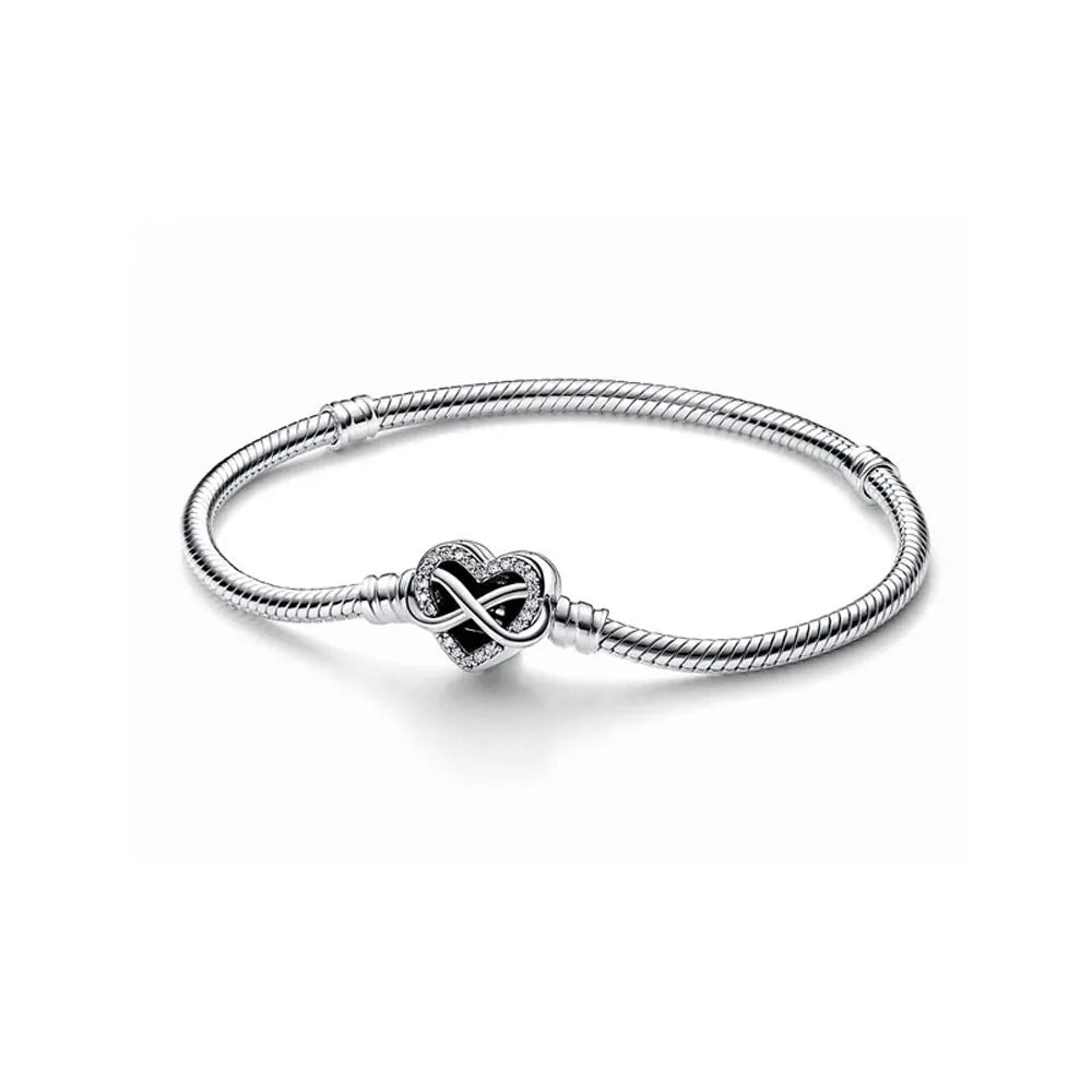 Charm Bracelet silver heart pandora dupe gifts for her