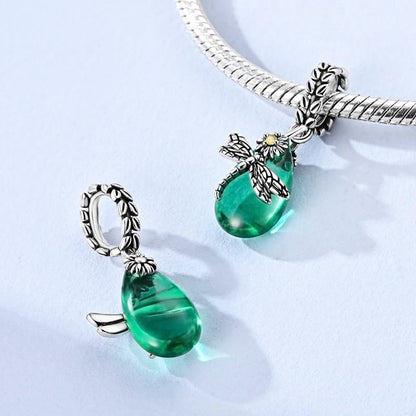 925 Sterling Silver Dollar Panda Mushroom Pendant Charms Pure Ember