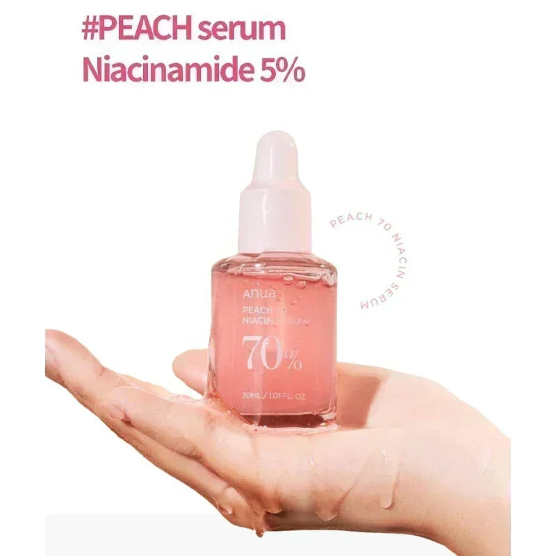 Anua Peach 77 Niacinamide Toner + 70 Serum Set, 7% Brightening & Oil Control, for Sensitive Skin,Korean Skincare Pure Ember