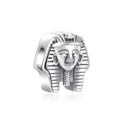 Egyptian charm bead Stirling silver pandora dupe gifts for her pyramid and sphinx