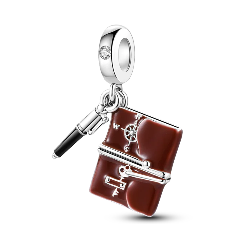 925 Sterling Silver Charms Beads Butterfly Clover Pendant