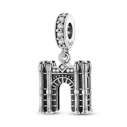 New 925 Sterling Silver Monument Pendant Charms Pure Ember