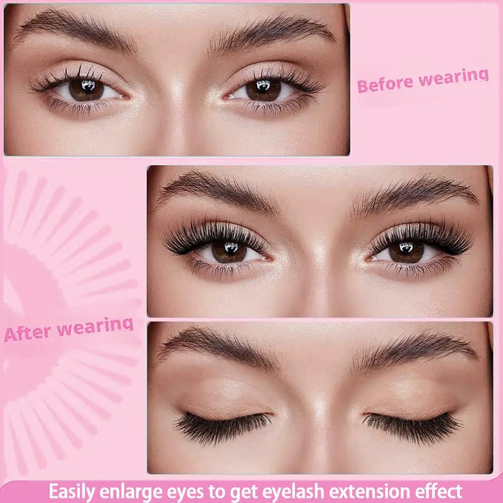 NEW Reusable Magnetic False Eyelashes With Magnetic Tweezers Pure Ember