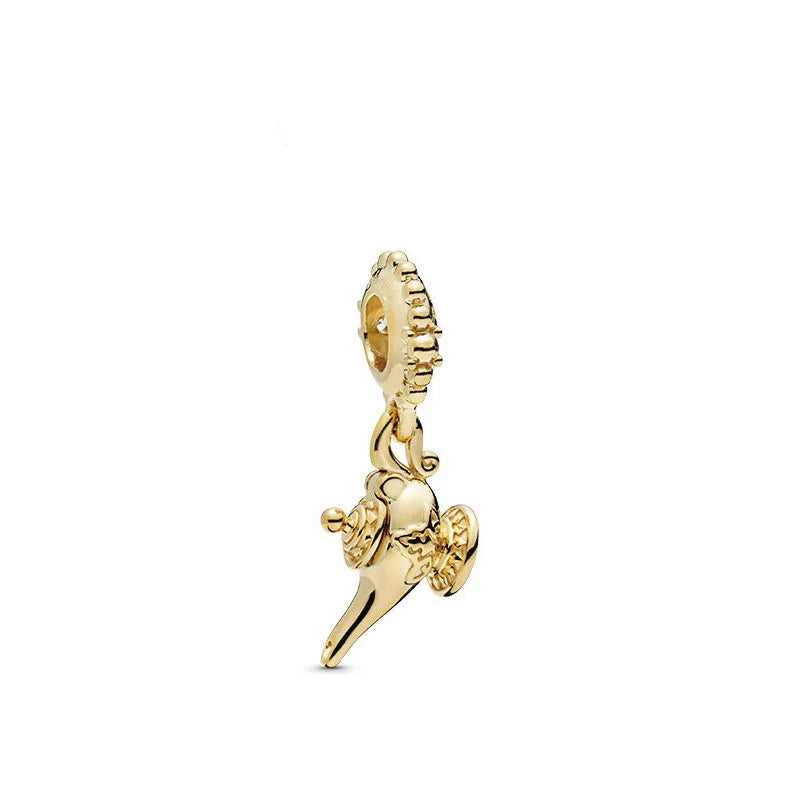 Gold Plated S925 Silver Charm Pendants Pure Ember