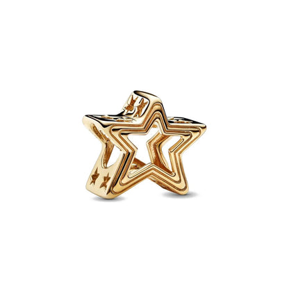 Gold Plated S925 Silver Charm Pendants Pure Ember