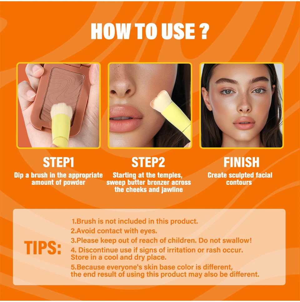 Makeup Powder Blush 12HR Wear Vegan Formula Pure Ember