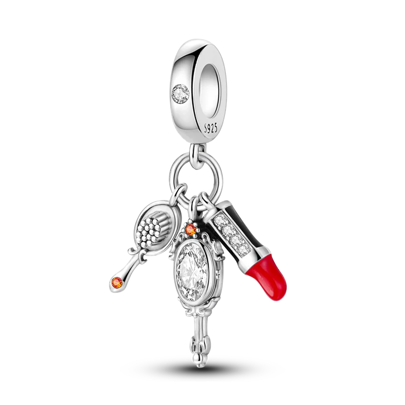 925 Sterling Silver Charms Beads Butterfly Clover Pendant