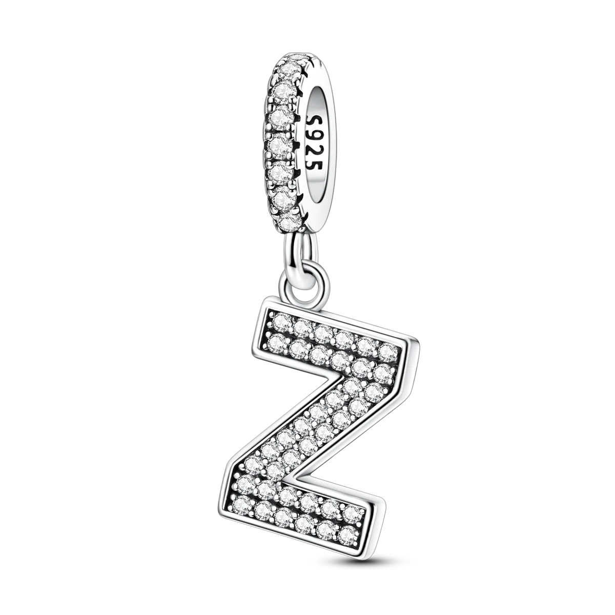 New In Charms 925 Sterling Silver Pendant Letter Z pandora style 