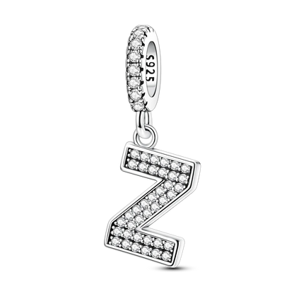 New In Charms 925 Sterling Silver Pendant Letter Z pandora style 