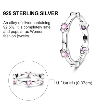 Women's Rings 925 Sterling Silver Luxury Stackable Ring Original Design