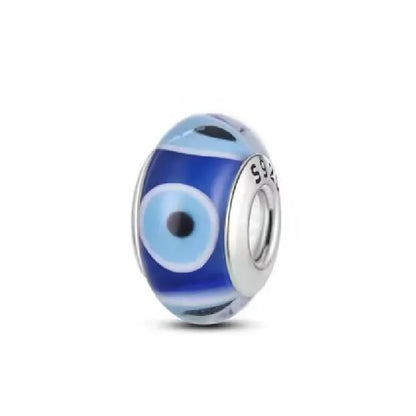 Egyptian charm bead Stirling silver pandora dupe gifts for her evil eye