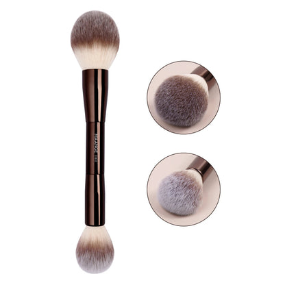 MAANGE Makeup Brushes Double Head Foundation Powder Concealer Blusher Bronzer Makeup Brush Soft Fiber Hair Cosmetic Beauty Tools Pure Ember