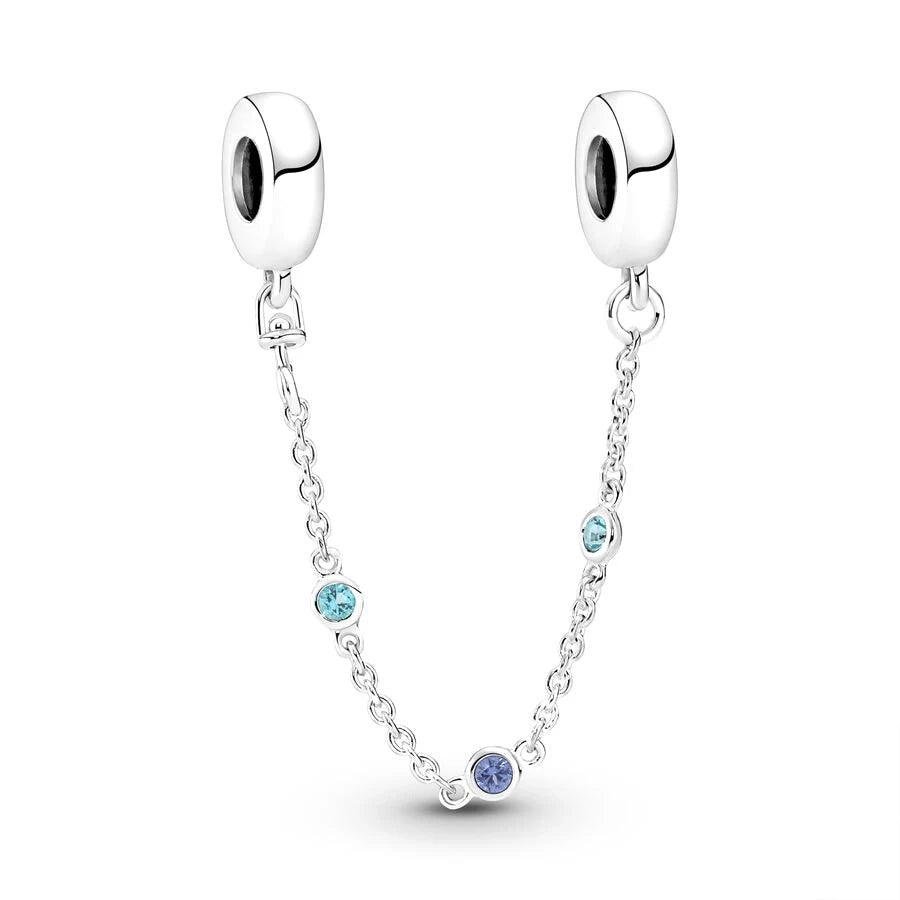Sparkling Herbarium Cluster Round Charm Safety Chain Pure Ember