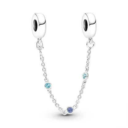 Sparkling Herbarium Cluster Round Charm Safety Chain Pure Ember