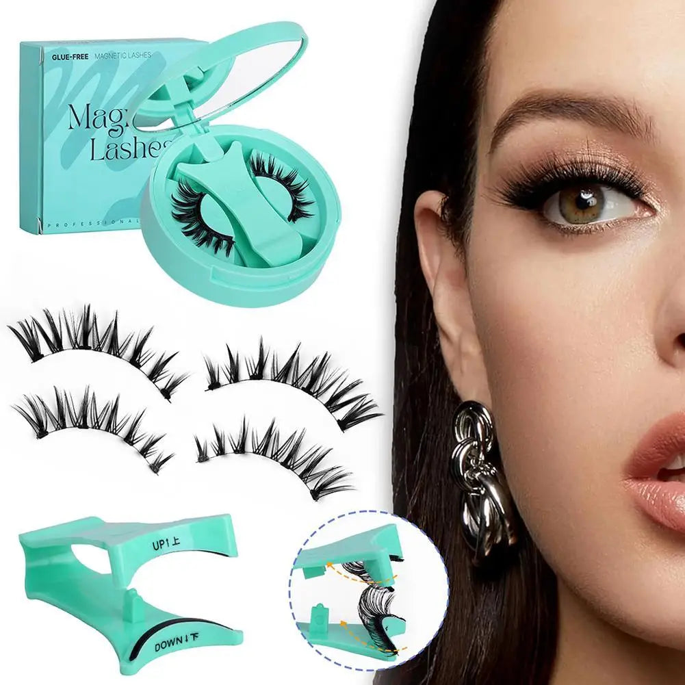 NEW Reusable Magnetic False Eyelashes With Magnetic Tweezers Pure Ember