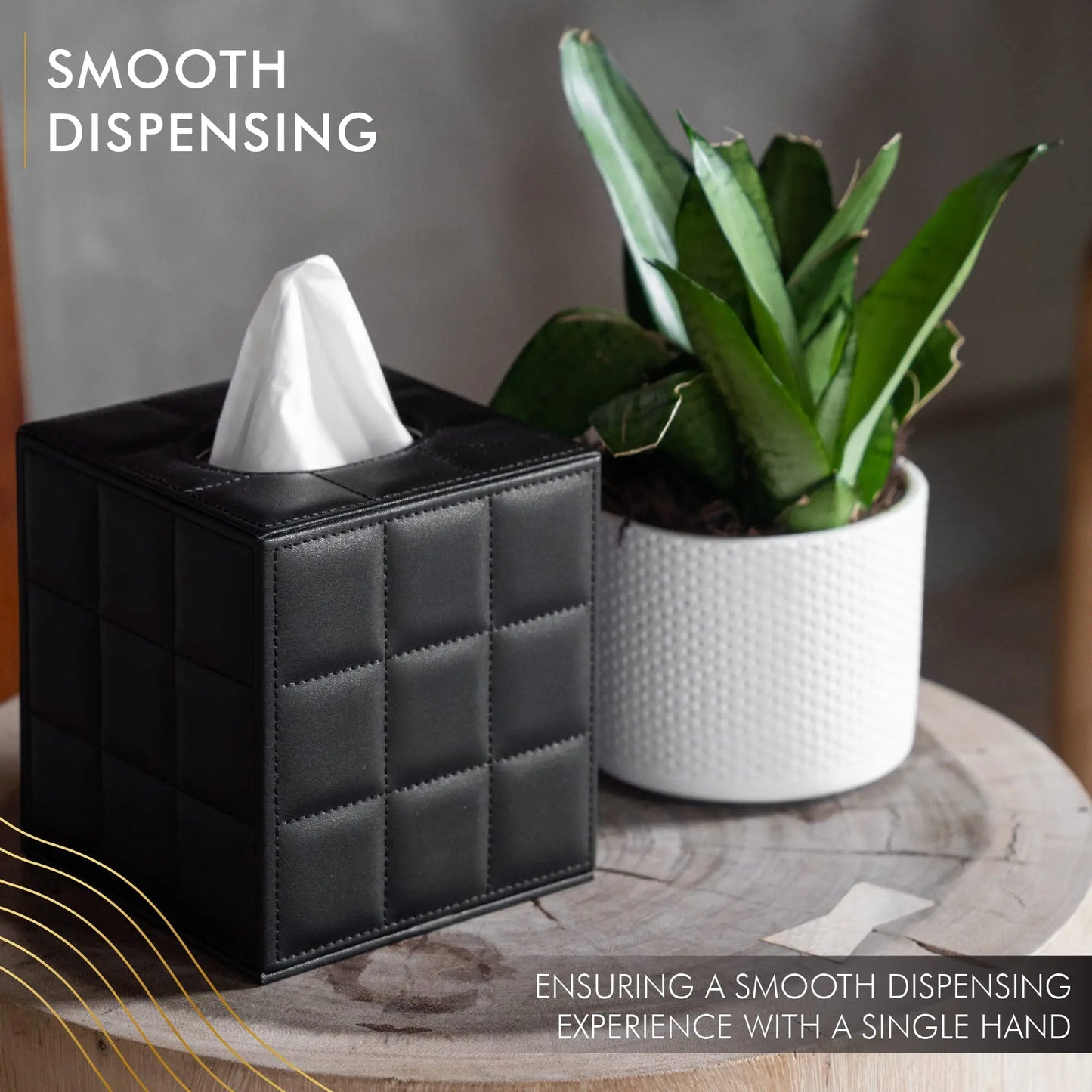 Modern Tissue Box Holder Square, Napkin Holder