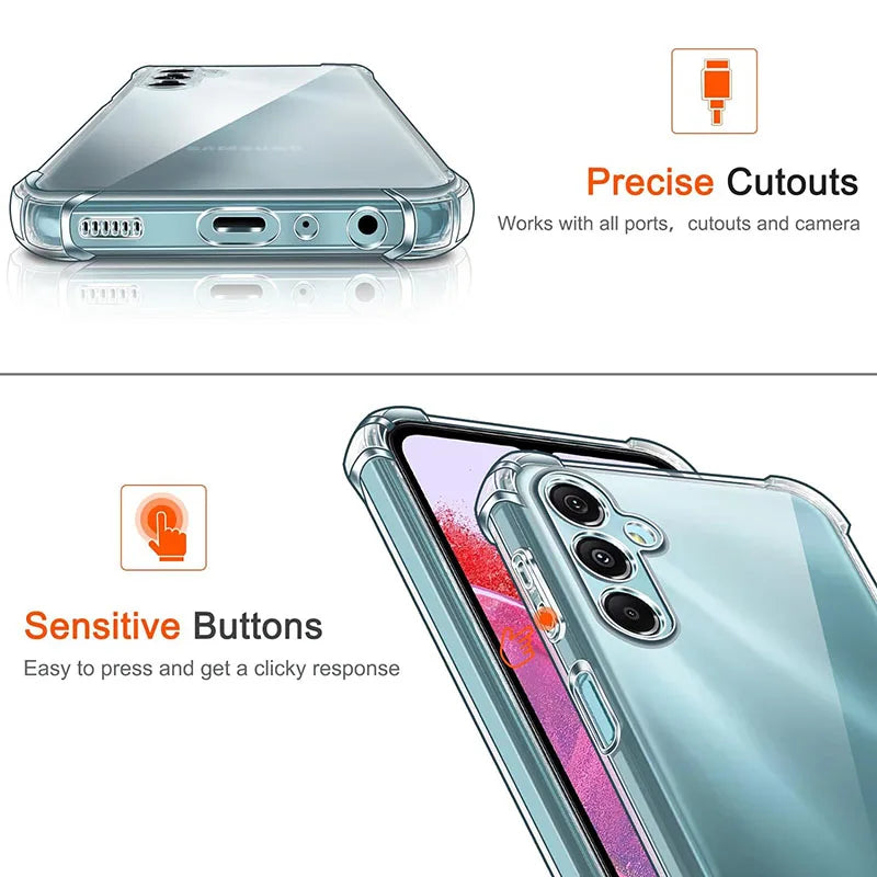 Phone case with precise cutouts and sensitive buttons on a white background