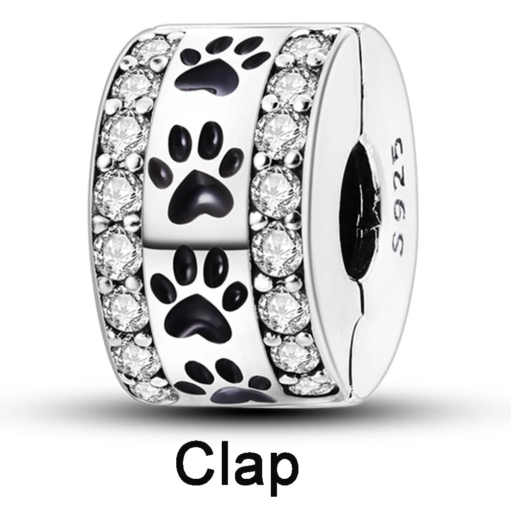 925 Sterling Silver Silicone Spacer Stopper Clip Charms Chamilia Beads Pure Ember
