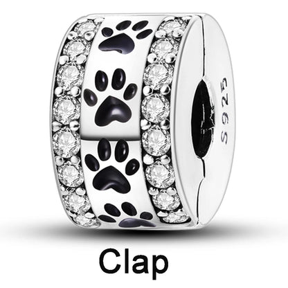 925 Sterling Silver Silicone Spacer Stopper Clip Charms Chamilia Beads Pure Ember