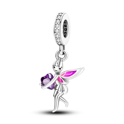925 Sterling Silver Charms Beads Butterfly Clover Pendant