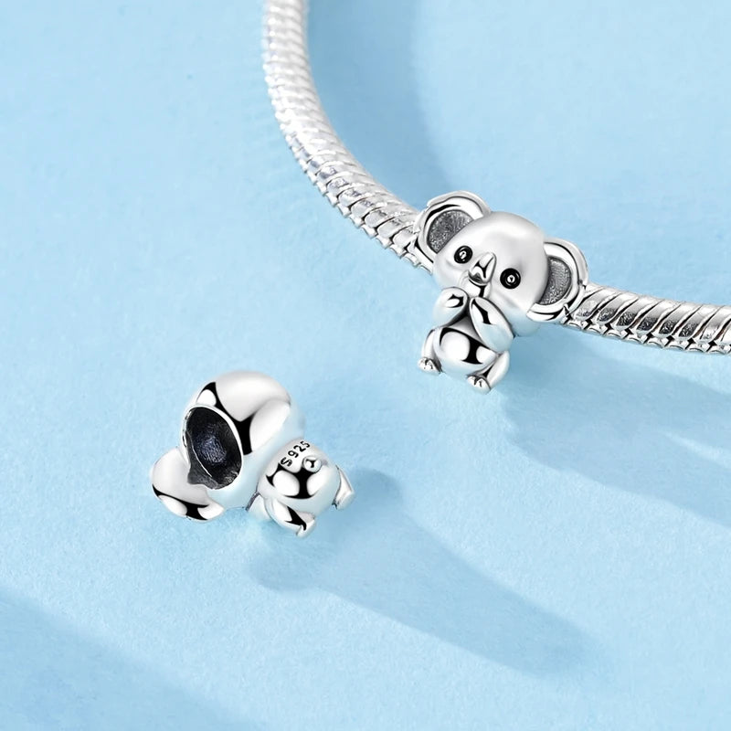 925 Sterling Silver Charms Bead Cross Ballet Elephant Dangle Pure Ember