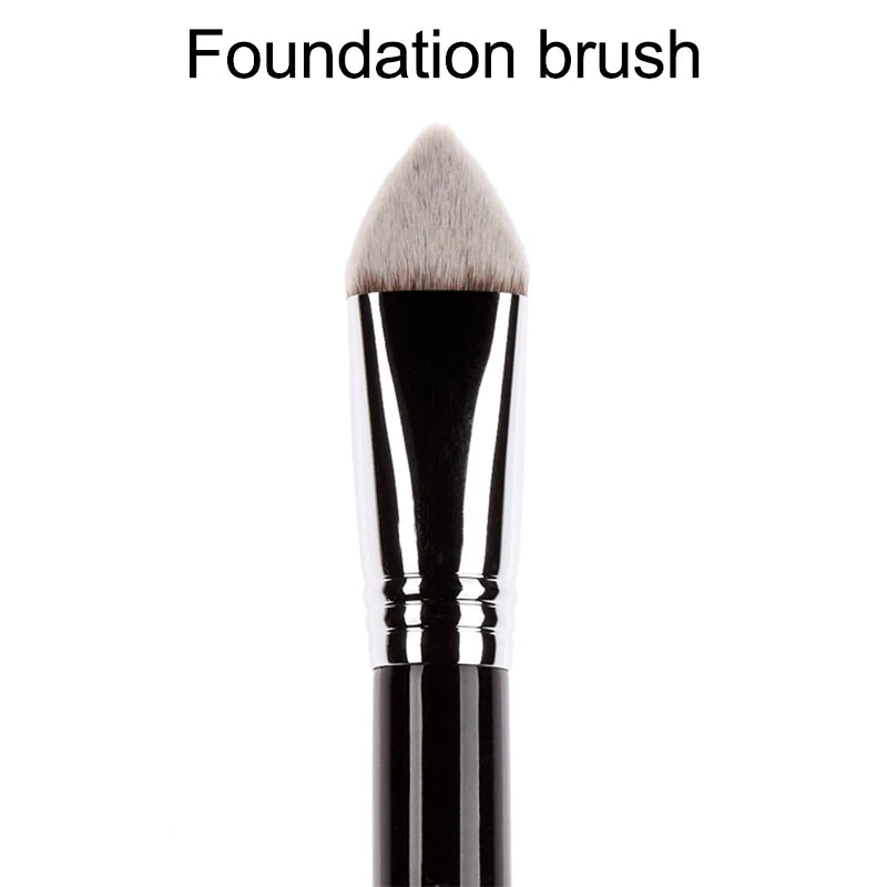 Large Angled Kabuki Foundation Brush Triangle Vegan Makeup Tool For Powder Foundation Concealer Blending And Coverage Pure Ember