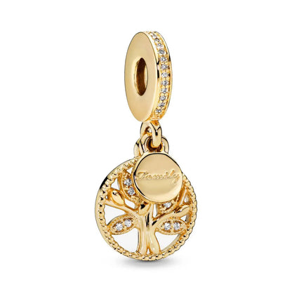 Gold Plated S925 Silver Charm Pendants Pure Ember