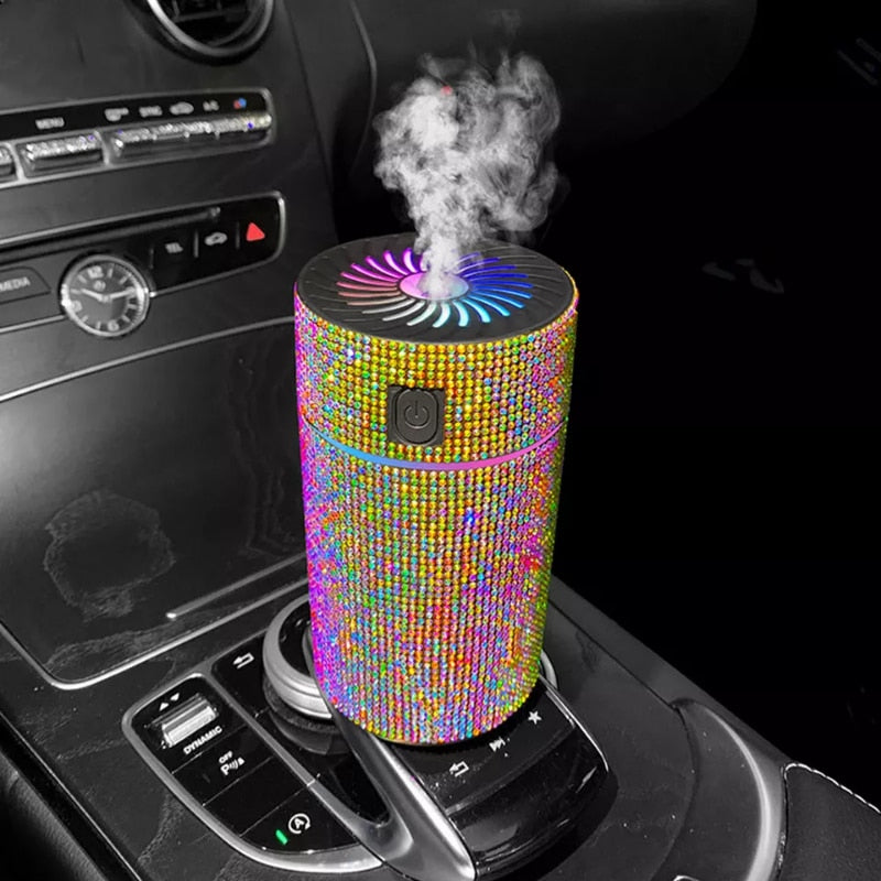 Diamond Car Diffuser Humidifier with LED Light 