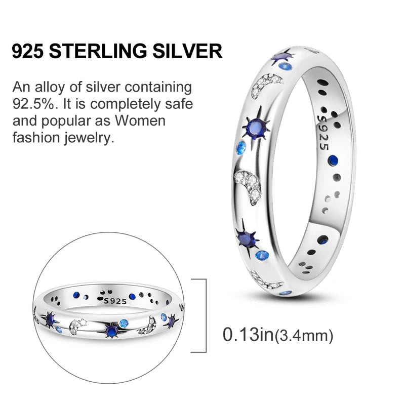 925 Sterling Silver Butterfly Firefly Love Rings Original Design Colored Zircon Finger Rings Pure Ember