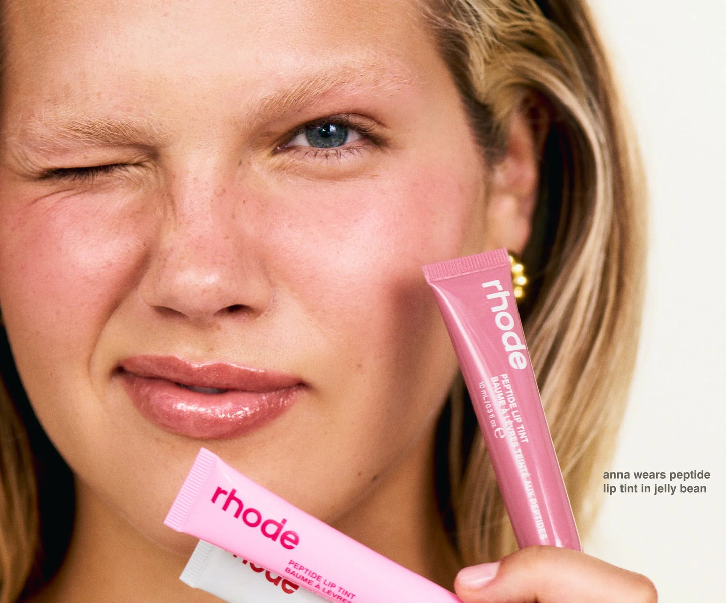 RHODE Makeup Toiletry Bag Lip Gloss and Blusher Lip Oil Balm Blush Milk Essence Water Facial Cleanser Pure Ember