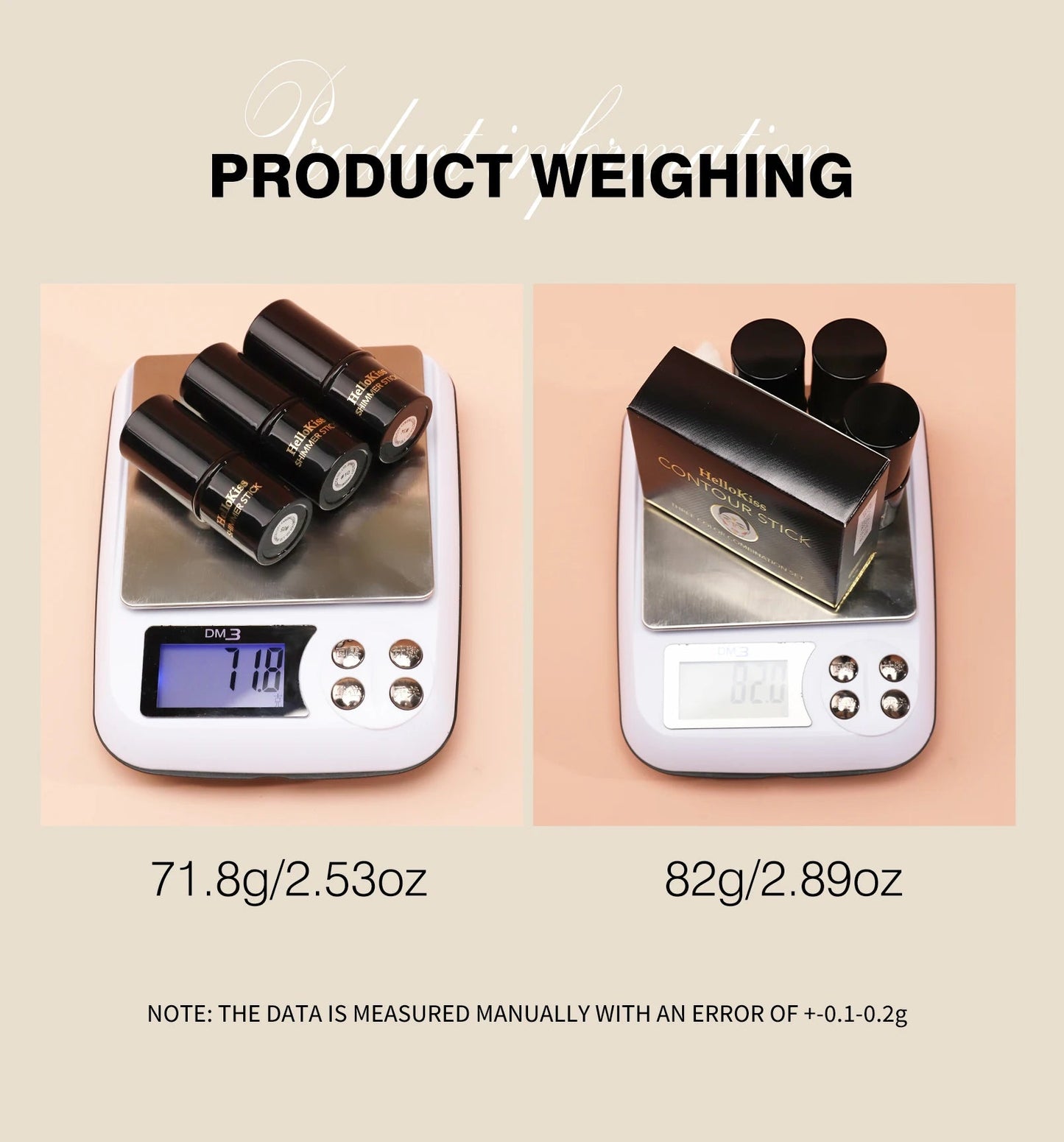 4pcs Contour Stick, Highlighter Stick, Blush Stick 4pcs Cream Contour Kit with Contour Brush, Contour, Non-greasy Pure Ember