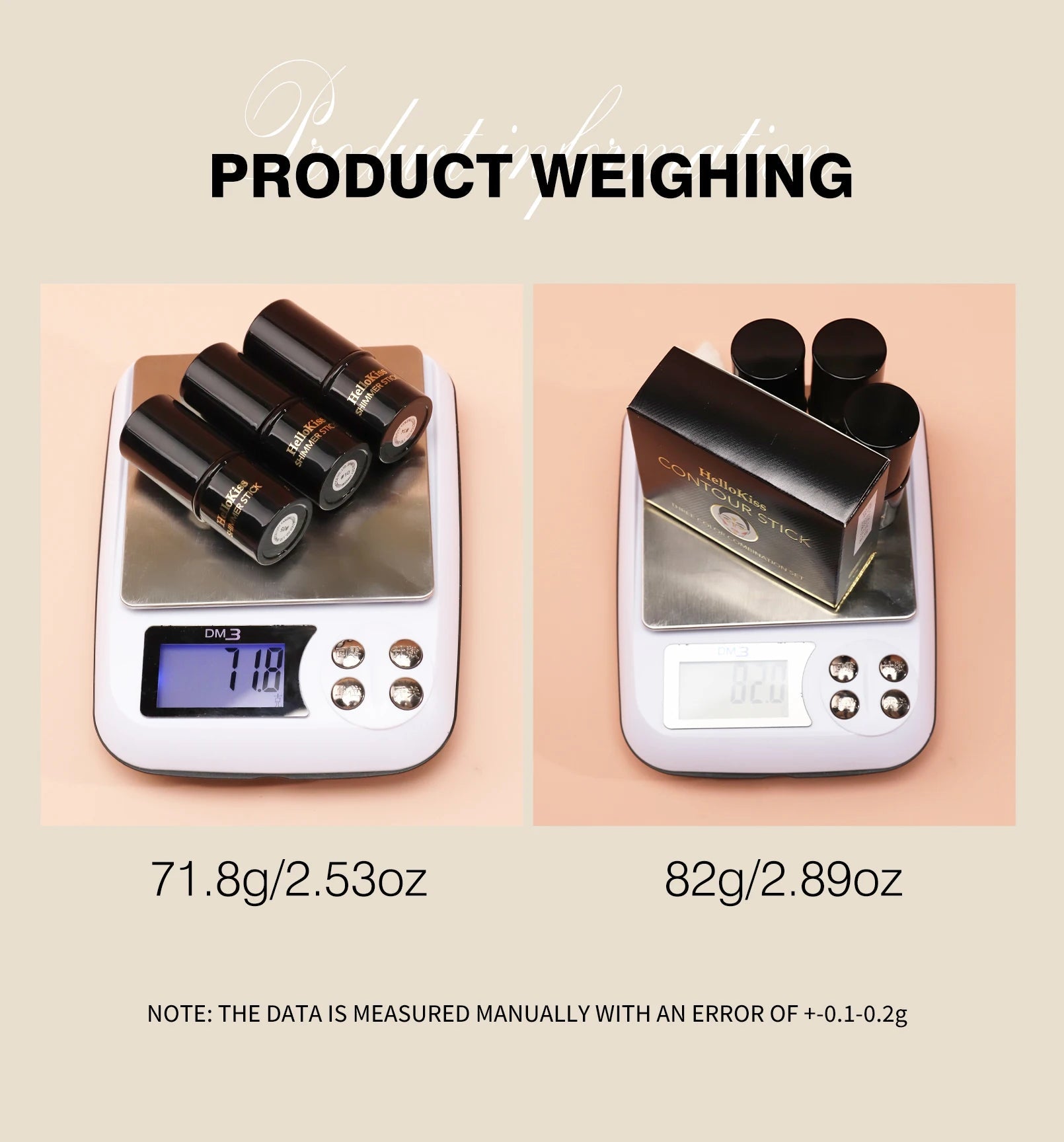 4pcs Contour Stick, Highlighter Stick, Blush Stick 4pcs Cream Contour Kit with Contour Brush, Contour, Non-greasy Pure Ember