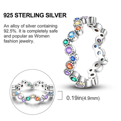 925 Sterling Silver Butterfly Firefly Love Rings Original Design Colored Zircon Finger Rings Pure Ember
