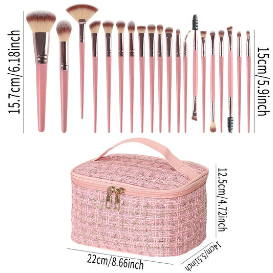 40-Piece Professional Makeup Kit with Cosmetic Case, Complete Makeup Brush Set & Powder Puffs, Essential Beauty Tools Pure Ember