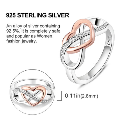 Women's Rings 925 Sterling Silver Luxury Stackable Ring Original Design