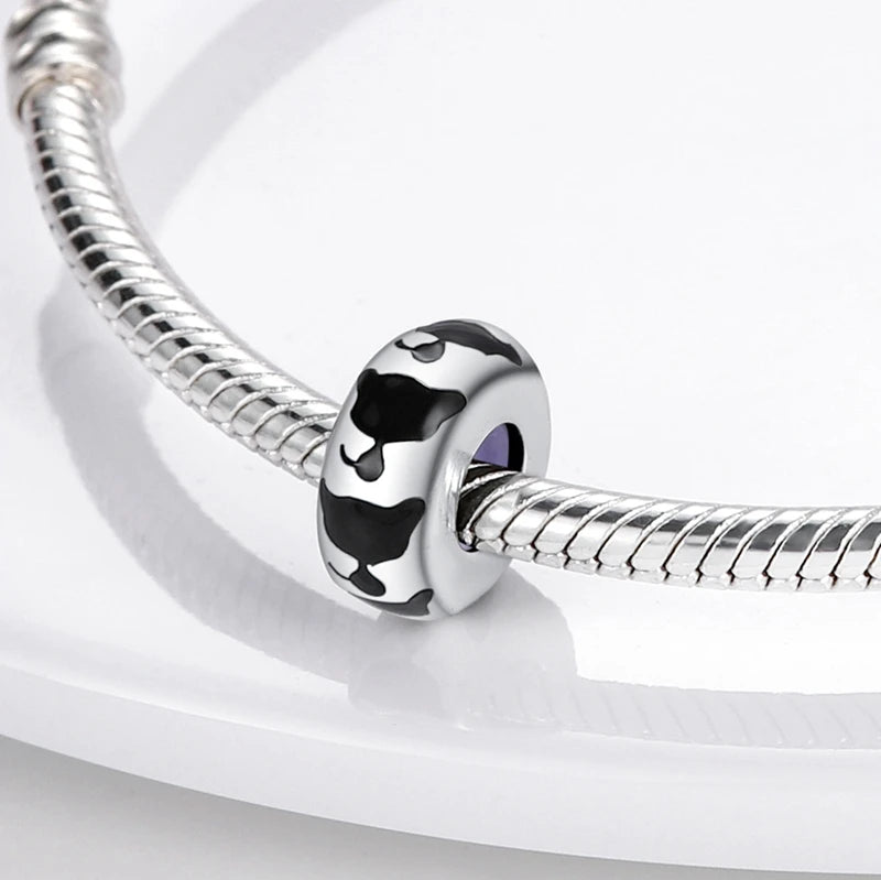 925 Sterling Silver Silicone Spacer Stopper Clip Charms Chamilia Beads Pure Ember