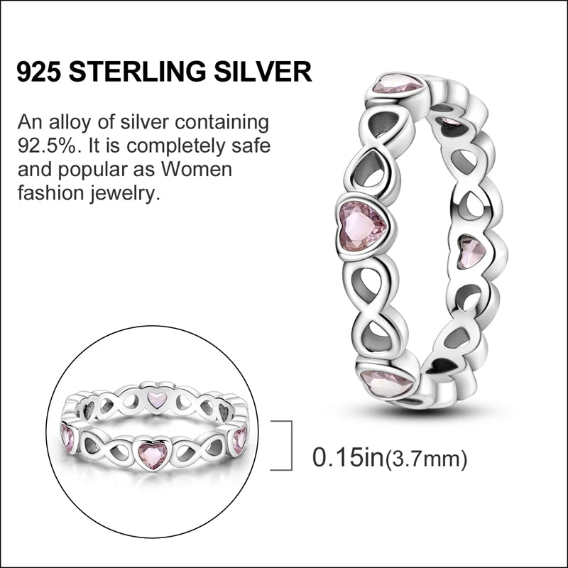925 Sterling Silver Butterfly Firefly Love Rings Original Design Colored Zircon Finger Rings Pure Ember