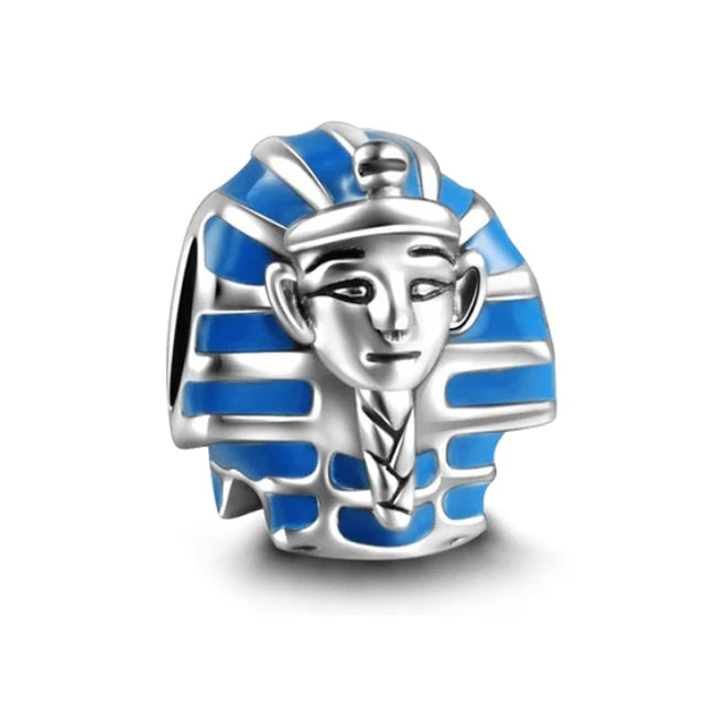 Egyptian charm bead Stirling silver pandora dupe gifts for her sphinx