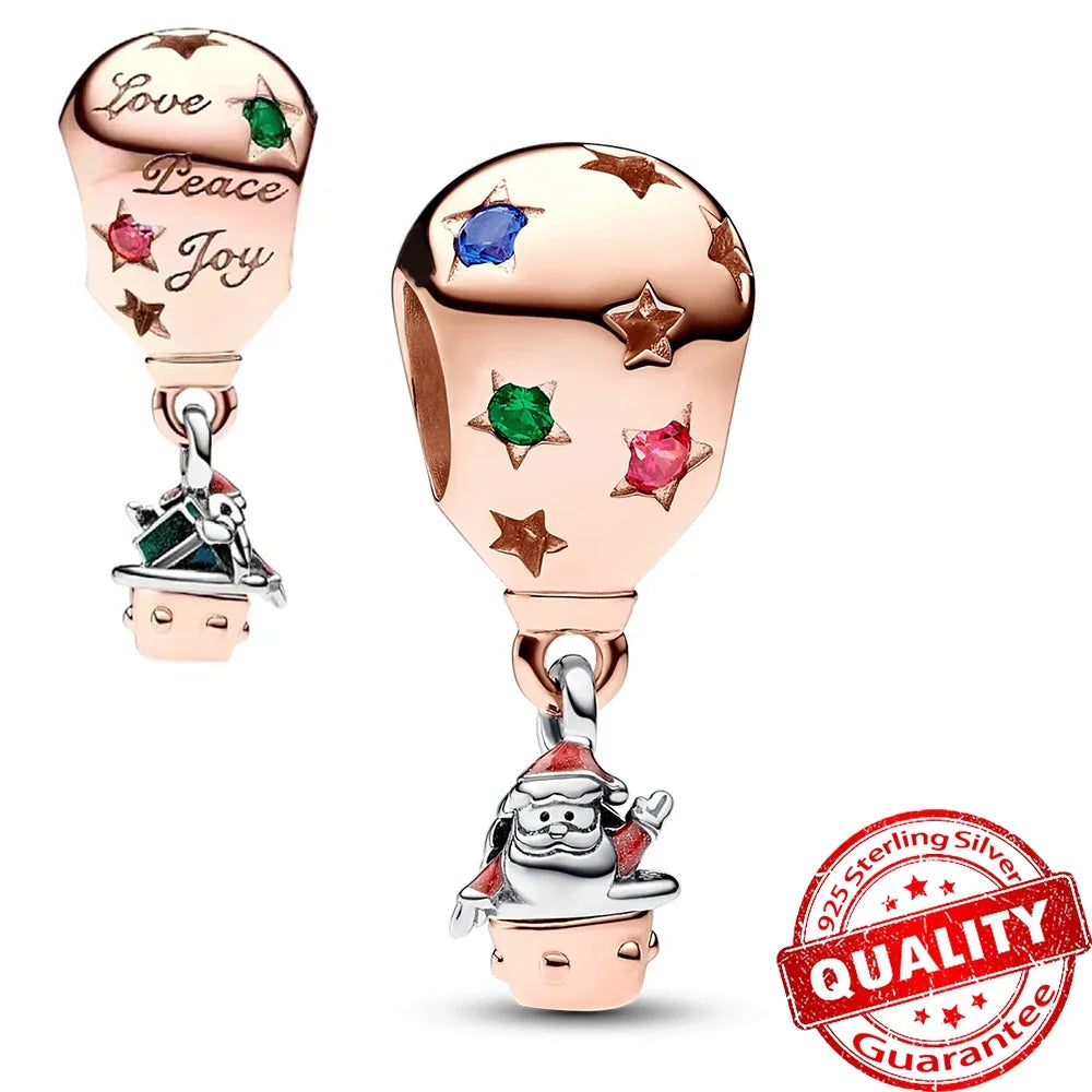 Rose Gold Charms Snowflake, Heart, Fish Pendants Pure Ember