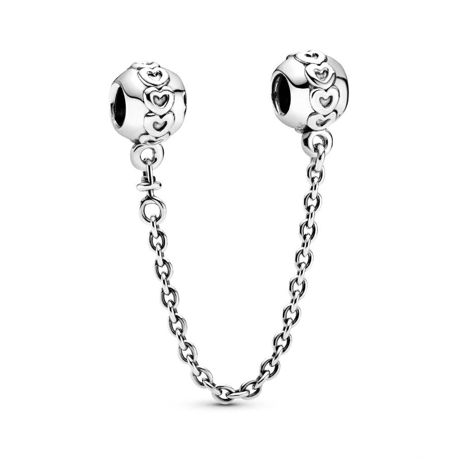 Sparkling Herbarium Cluster Round Charm Safety Chain Pure Ember